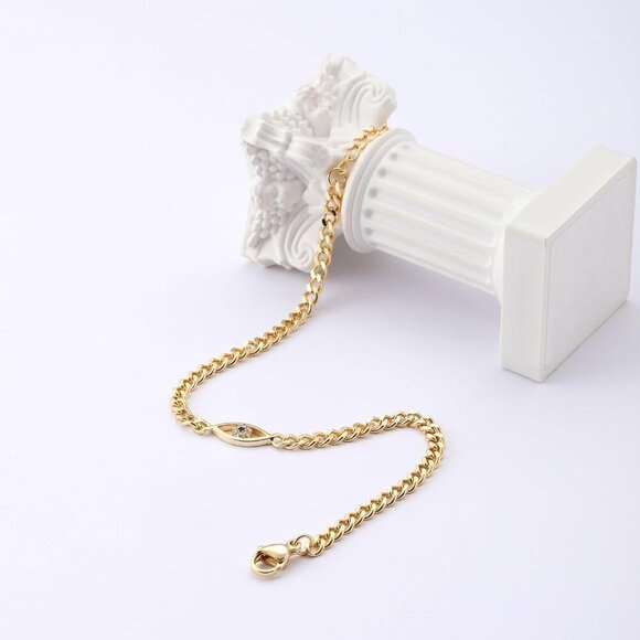 14K Gold Plated Handmade Dainty Dot Bracelet Cute Thin Everyday Bracelets for Wo - Picture 4 of 6